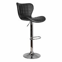 Барные стулья AksHome Стул барный Mist, черный, экокожа арт. ZN-126559