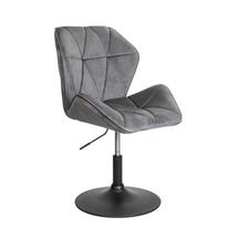 Барные стулья AksHome Кресло поворотное Oslo, темно-серый, велюр арт. ZN-126569