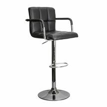 Барные стулья AksHome Стул барный Oregon, черный, экокожа арт. ZN-126562