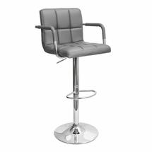 Барные стулья AksHome Стул барный Oregon, серый, экокожа арт. ZN-126564