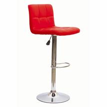 Барные стулья AksHome Стул барный Logos, красный, экокожа арт. ZN-126540