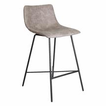 Барные стулья AksHome Стул барный Mexico, серый + серая нить, ткань арт. ZN-126553