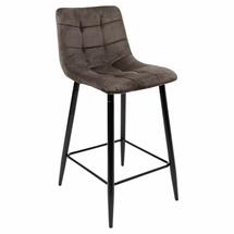 Барные стулья AksHome Стул барный Mia, коричневый, велюр арт. ZN-126554