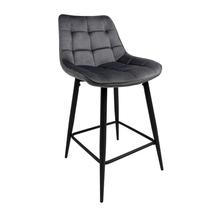 Барные стулья AksHome Стул полубарный Linx, темно-серый, велюр арт. ZN-126783