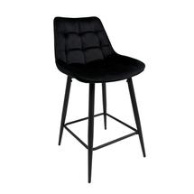 Барные стулья AksHome Стул полубарный Linx, черный, велюр арт. ZN-126781