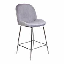 Барные стулья AksHome Стул барный Trend, тёмно-серый, велюр арт. ZN-144301