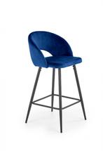 Барные стулья Halmar V-CH-H/96-GRANATOWY Барный стул HALMAR H96, синий арт. V-CH-H/96-GRANATOWY