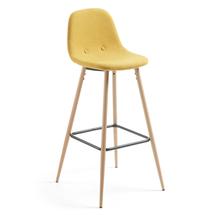 Барные стулья La Forma (ех Julia Grup) Барный стул Nilson горчичный CC0276J81 арт. 052522