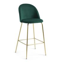Барные стулья La Forma (ех Julia Grup) Барный стул Mystere зеленый бархат арт. 071376