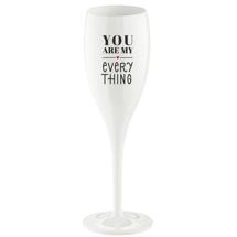 Бокал Koziol Бокал для шампанского cheers, no 1, you are my everything, superglas, 100 мл, белый арт. 3917525