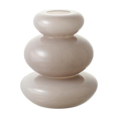 Декор Bergenson Bjorn Ваза riverstone, 20 см, жемчужно-серая арт. BB0001001