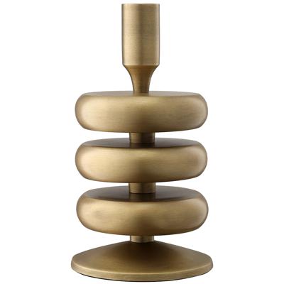 Декор Bergenson Bjorn Подсвечник stone, 20 см, античная латунь арт. BB0000867
