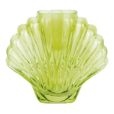 Декор Doiy Ваза для цветов seashell, 18,5 см, зеленая арт. DYVASSHLG