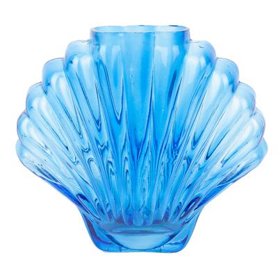 Декор Doiy Ваза для цветов seashell, 18,5 см, голубая арт. DYVASSHCB