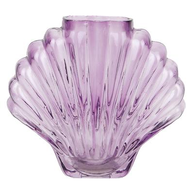 Декор Doiy Ваза для цветов seashell, 18,5 см, лиловая арт. DYVASSHLI