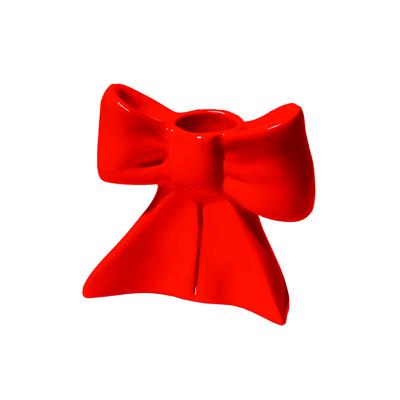Декор Doiy Подсвечник bow, 8 см, красный арт. DYCAHBOWS