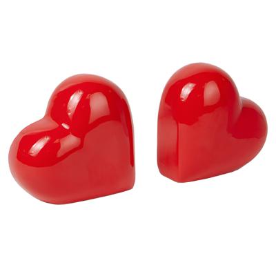 Декор Doiy Держатель для книг love, 14х14 см, красный, 2 шт. арт. DYBELORE