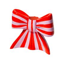 Декор Doiy Подсвечник bow, 11х12х5 см, красно-белый арт. DYCAHBOWL