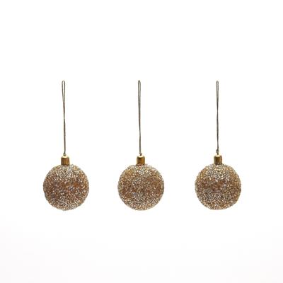 Декор La Forma (ех Julia Grup) Набор Briam из 3 маленьких золотых декоративных подвесок-шариков арт. 181447