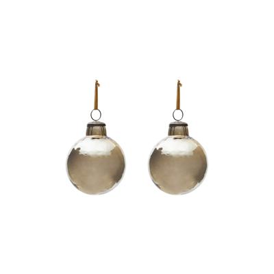 Декор La Forma (ех Julia Grup) Набор из 2 рождественских шаров Piril из коричневого переработанного стекла, Ø 10 см арт. 216078