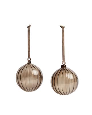 Декор La Forma (ех Julia Grup) Набор из 2 шаров Oranel из переработанного коричневого стекла диаметром 9,5 см арт. 448233