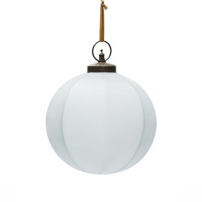 Декор La Forma (ех Julia Grup) Новогодняя елочная игрушка Talve из белого переработанного стекла, Ø 20 см арт. 216094