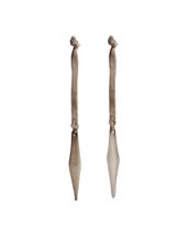 Декор La Forma (ех Julia Grup) Набор из 2 подвесных украшений Isven из коричневого переработанного стекла, 10 см арт. 448219