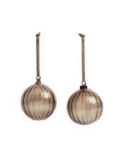 Декор La Forma (ех Julia Grup) Набор из 2 шаров Oranel из переработанного коричневого стекла диаметром 9,5 см арт. 448233