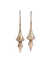 Декор La Forma (ех Julia Grup) Набор из 2 подвесных украшений Talnea из коричневого переработанного стекла, 29,5 см арт. 448245