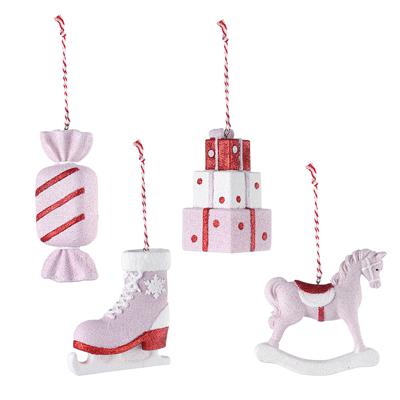 Декор Tkano Набор ёлочных украшений pink fairytale из коллекции new year essential арт. TK25-NY_DEC0014