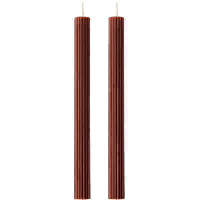 Декор Tkano Набор из двух свечей коричневого цвета из коллекции edge, 24,5 см арт. TK24-CND0014