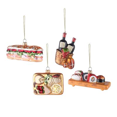 Декор Tkano Набор ёлочных украшений christmas feast из коллекции new year essential, 4 шт. арт. TK25-NY_DEC0009