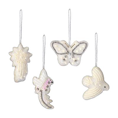 Декор Tkano Набор елочных украшений christmas pearls из коллекции new year essential, 4 шт. арт. TK25-NY_DEC0005