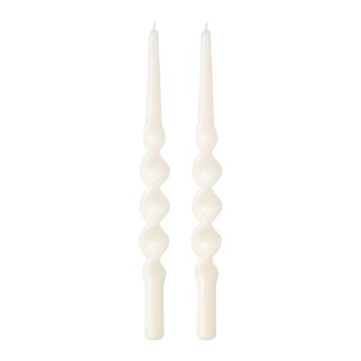 Декор Tkano Набор из двух свечей кремового цвета из коллекции essential, 35 см арт. TK25-CND0004