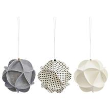 Декор Tkano Набор елочных украшений из бумаги fashion moments из коллекции new year essential, 3 шт. арт. TK23-NY_SET0014