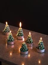 Декор Tkano Набор декоративных свечей enchanted woods из коллекции new year essential, 6 шт. арт. TK25-NY_CND0003