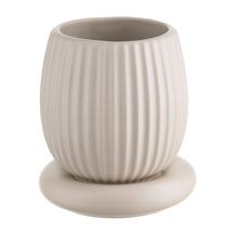 Декор Tkano Горшок цветочный кремового цвета из коллекции edge, 1,2л арт. TK22-DEC-PT0002