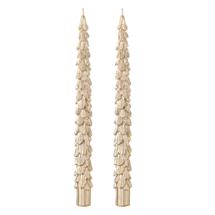 Декор Tkano Набор из двух свечей золотого цвета из коллекции new year essential, 25 см арт. TK25-NY_CND0006