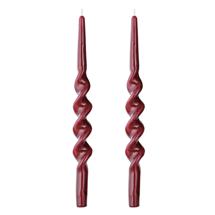 Декор Tkano Набор из двух свечей бордового цвета из коллекции essential, 35 см арт. TK25-CND0005