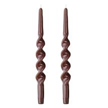 Декор Tkano Набор из двух свечей коричневого цвета из коллекции essential, 35 см арт. TK25-CND0001