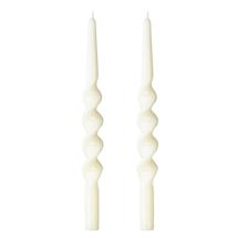 Декор Tkano Набор из двух свечей кремового цвета из коллекции essential, 35 см арт. TK25-CND0004
