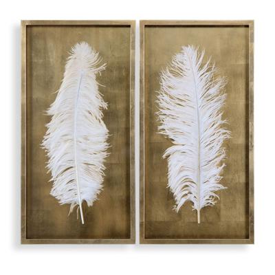 Декор Uttermost Декор White Feathers Shadow Boxes, S/2 арт. ZN-410543