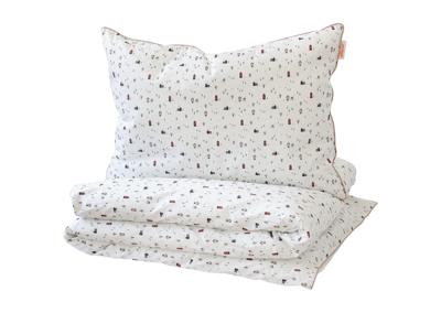 Домик Ellipsefurniture Комплект постельного белья «Домики» (кант, сатин) арт. ZN-367438
