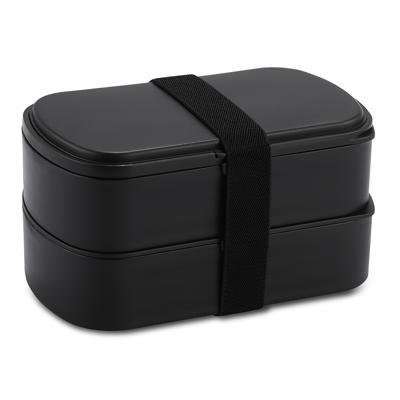 Емкости для хранения ЯЯЯ Ланч-бокс с приборами food time, 1 л, черный арт. SS-LBDL-PP-BLK-1