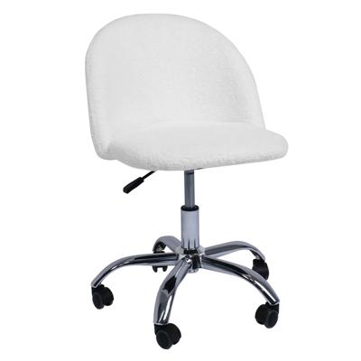Кресло компьютерное AksHome Кресло поворотное SIRENA, иск.мех/белый арт. ZN-169450
