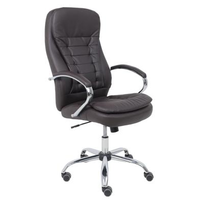 Кресло компьютерное AksHome Кресло поворотное Richard New, коричневый, экокожа арт. ZN-418416