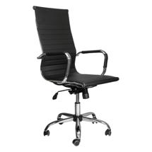 Кресло компьютерное AksHome Кресло поворотное Elegance, чёрный, экокожа арт. ZN-125924