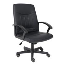 Кресло компьютерное AksHome Кресло поворотное Polo, чёрный, экокожа арт. ZN-126047