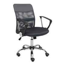 Кресло компьютерное AksHome Кресло рабочее ARIA, LIGHT, ECO/сетка, серый+сетка-серая арт. ZN-381499