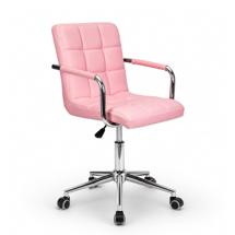 Кресло компьютерное AksHome Кресло поворотное Rosio, розовый, экокожа арт. ZN-126588